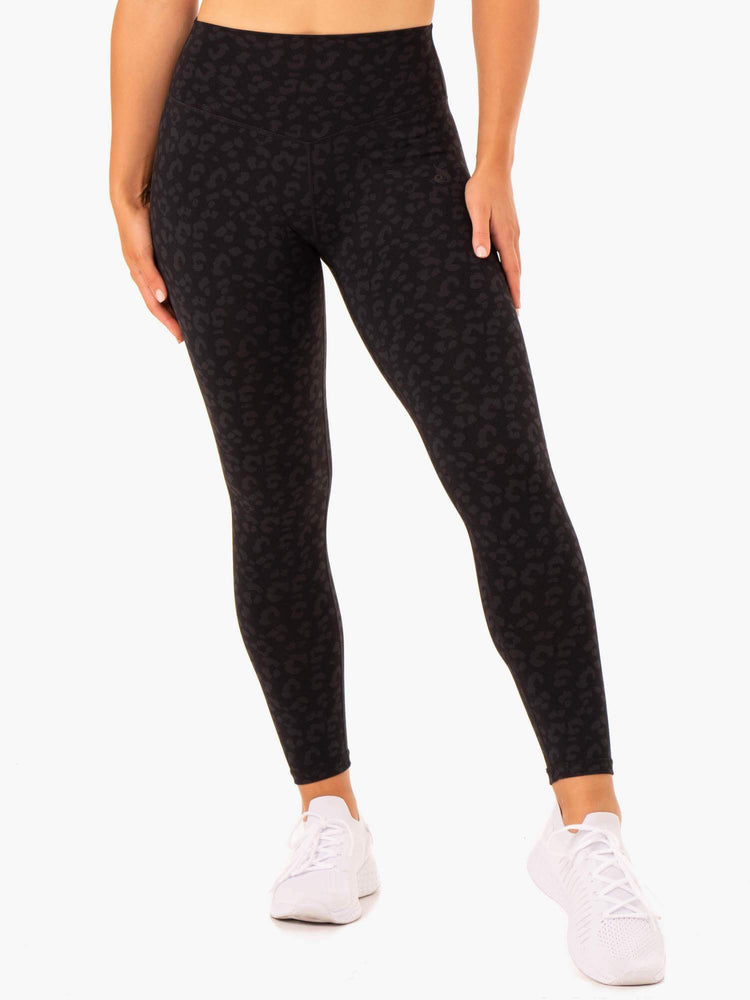 Leggins Ryderwear Híbrido Full Length Mujer Negros | WARHL0637