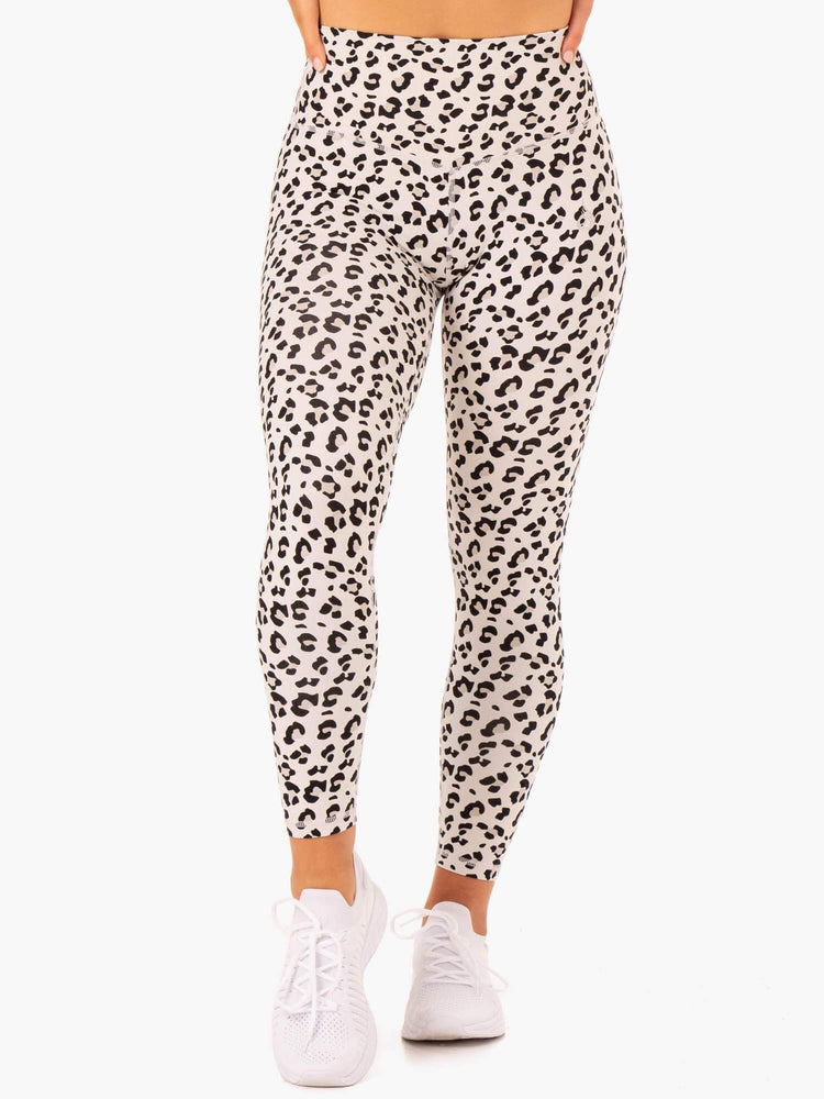 Leggins Ryderwear Híbrido Full Length Mujer Leopardo | WIQEO7962