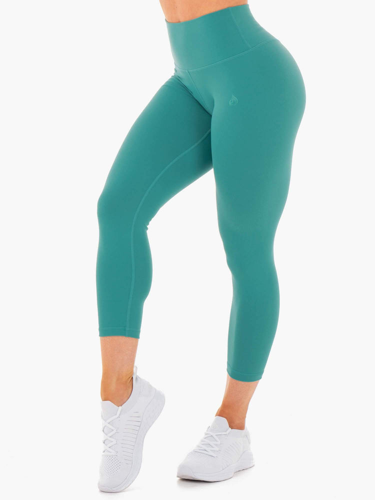 Leggins Ryderwear Motion High Waisted 7/8 Mujer Turquesa | UKJCM8942