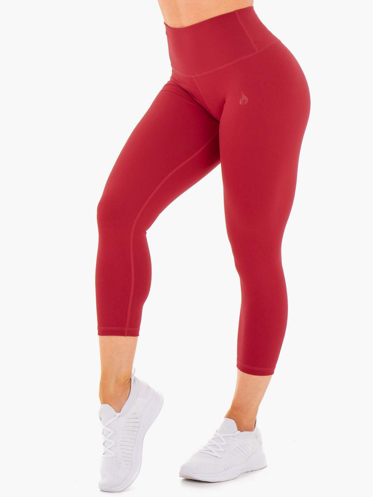 Leggins Ryderwear Motion High Waisted 7/8 Mujer Rojos | XIJCD8209
