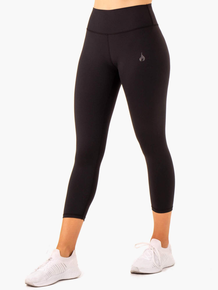 Leggins Ryderwear Movement High Waisted 7/8 Pocket Mujer Negros | DKYWN9436