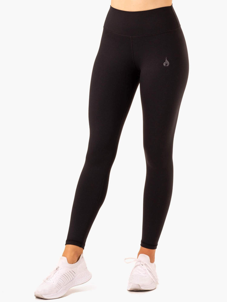 Leggins Ryderwear Movement High Waisted Pocket Mujer Negros | RNLYK3789