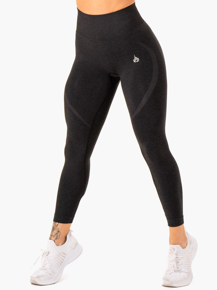 Leggins Ryderwear Sculpt Seamless Mujer Negros | NVMBA1703