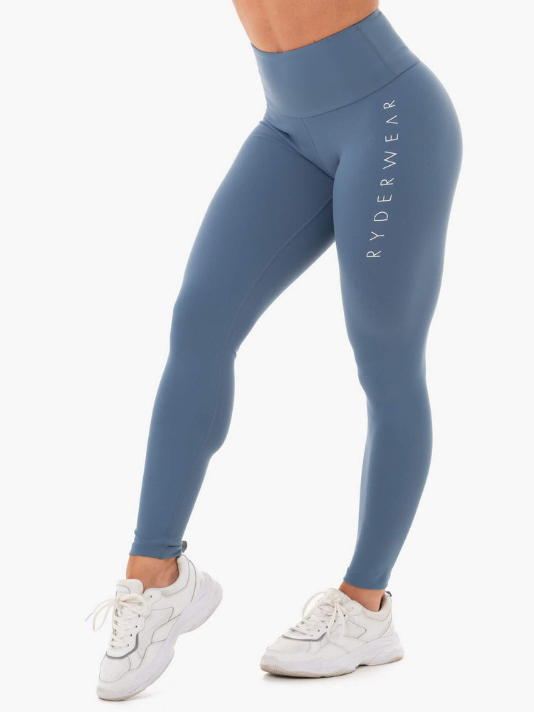 Leggins Ryderwear Staples Scrunch Bum Mujer Azules | HTPZY6378