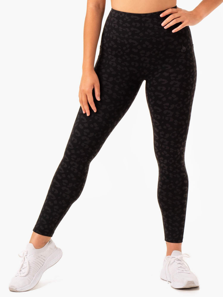 Leggins Ryderwear Ultra High Waisted Full Length Mujer Negros | PYHJR6842
