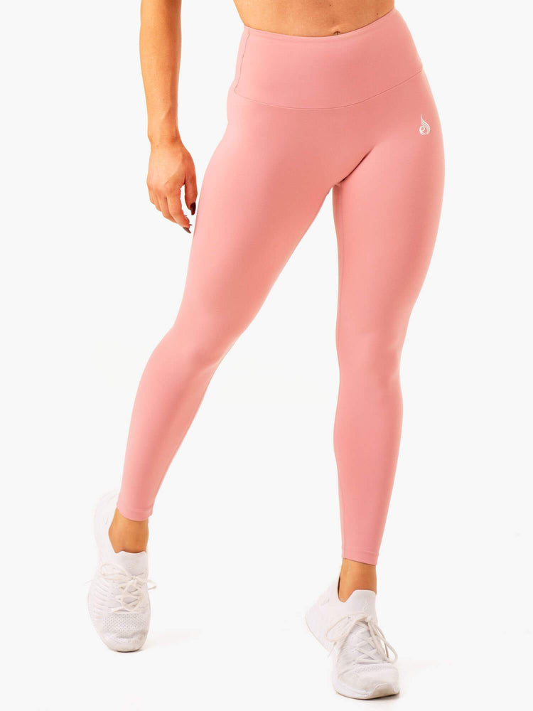 Leggins Ryderwear Vital High Waisted Scrunch Mujer Rosas | RYCWJ8574