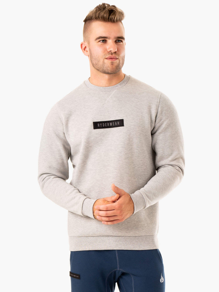 Pullover Ryderwear Recharge Hombre Grises | MHIKP4293