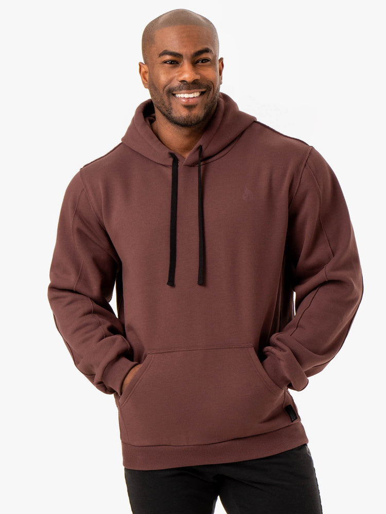 Sudadera Con Capucha Ryderwear Force Pullover Hombre Marrom | NIOVE4852