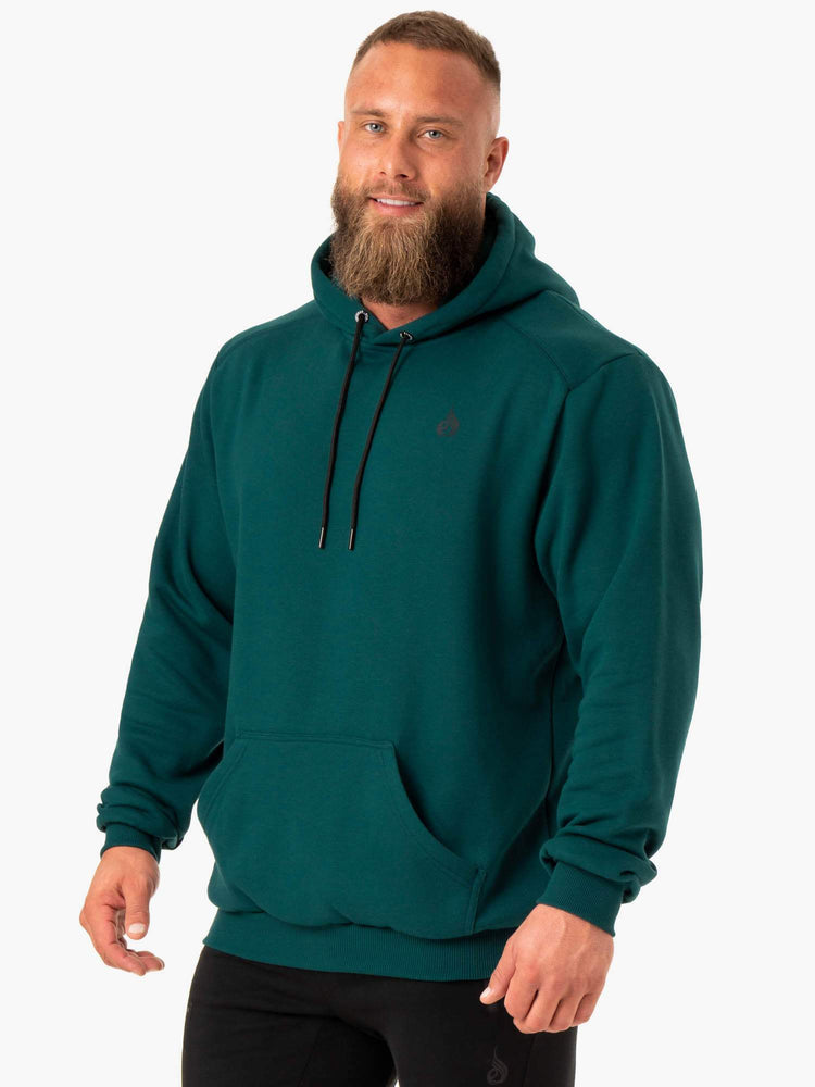 Sudadera Con Capucha Ryderwear Reset Pullover Hombre Turquesa | GBEDU1620