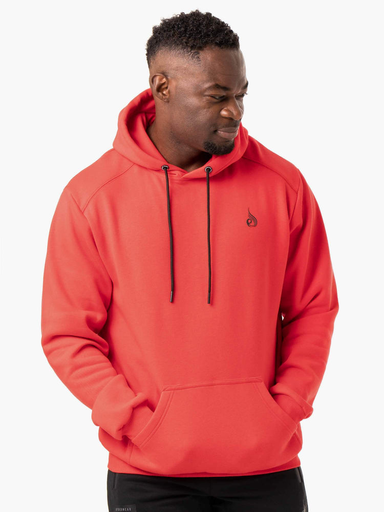 Sudadera Con Capucha Ryderwear Reset Pullover Hombre Rojos | VEXSK0219