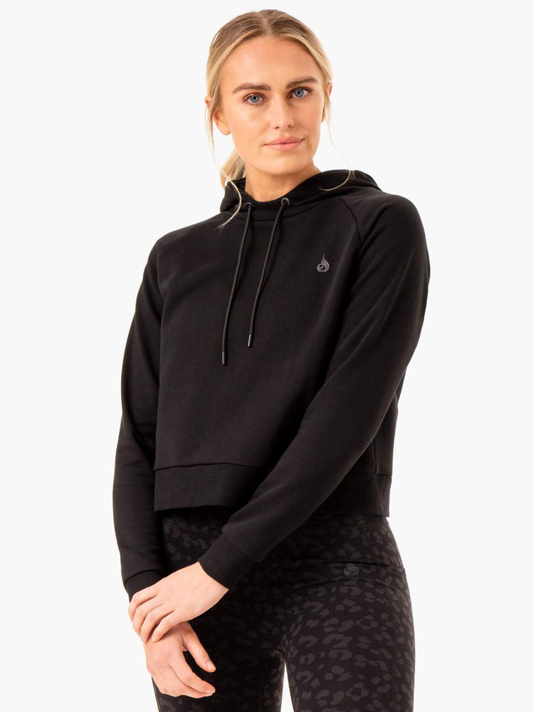 Sudadera Con Capucha Ryderwear Ultra Pullover Mujer Negros | XTOCL7482