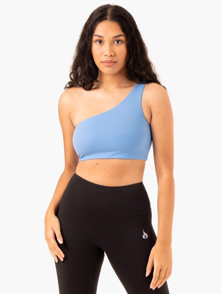 Sujetadores Deportivos Ryderwear Adapt One Shoulder Mujer Azules | ZIJUR1486
