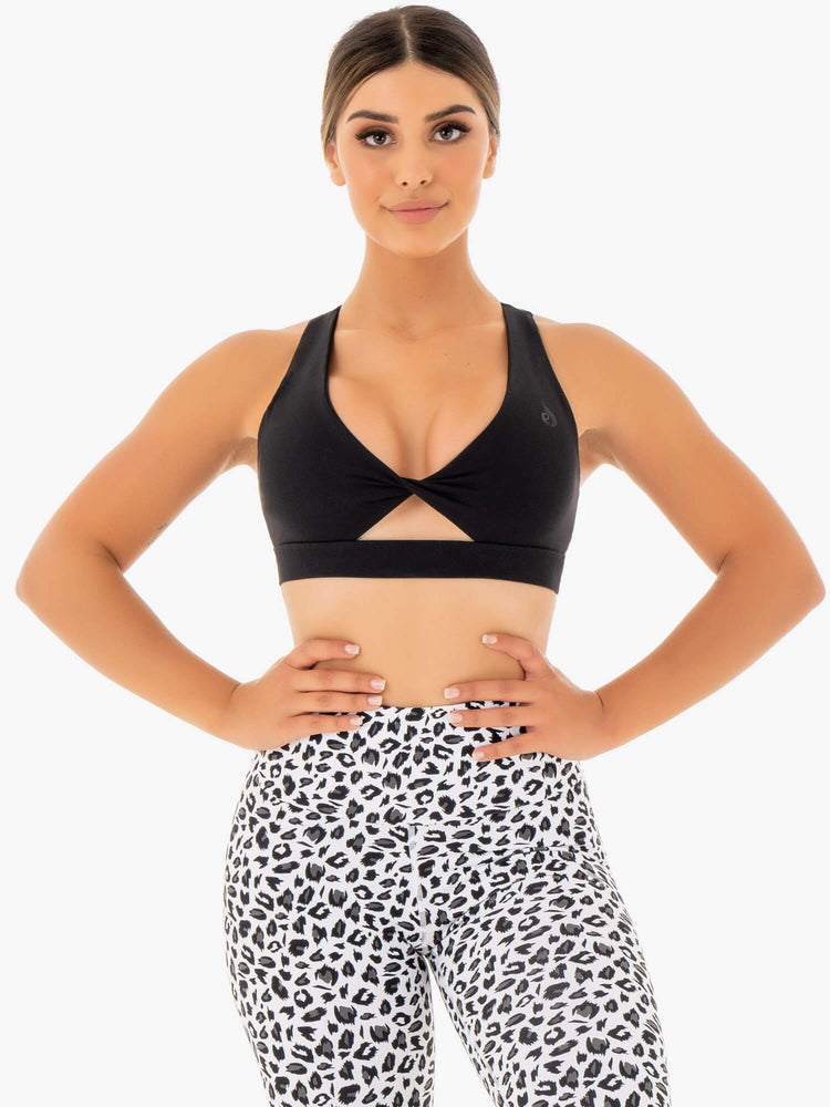 Sujetadores Deportivos Ryderwear Adapt Twist Mujer Negros | NTXSV6739