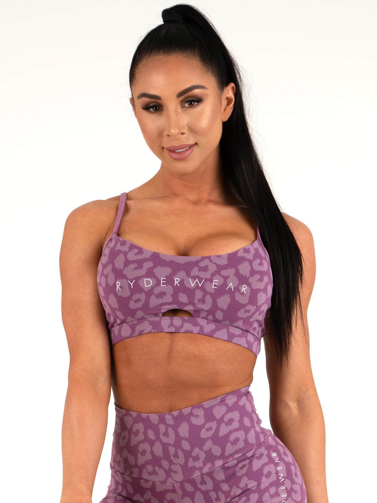 Sujetadores Deportivos Ryderwear Animal Mujer Morados | MPAFY6801