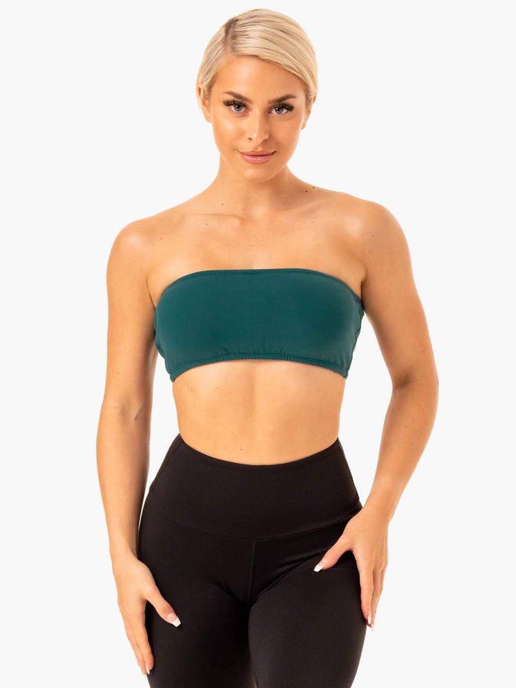 Sujetadores Deportivos Ryderwear Bandeau Mujer Turquesa | FWOEJ8279