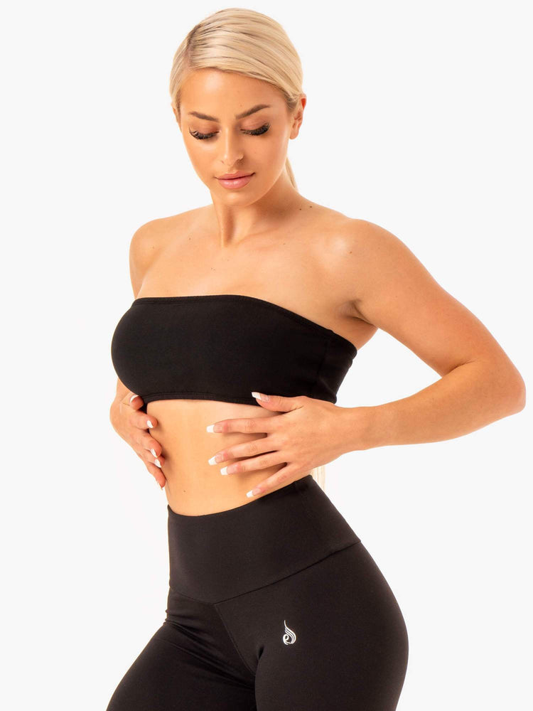 Sujetadores Deportivos Ryderwear Bandeau Mujer Negros | YINRL4120