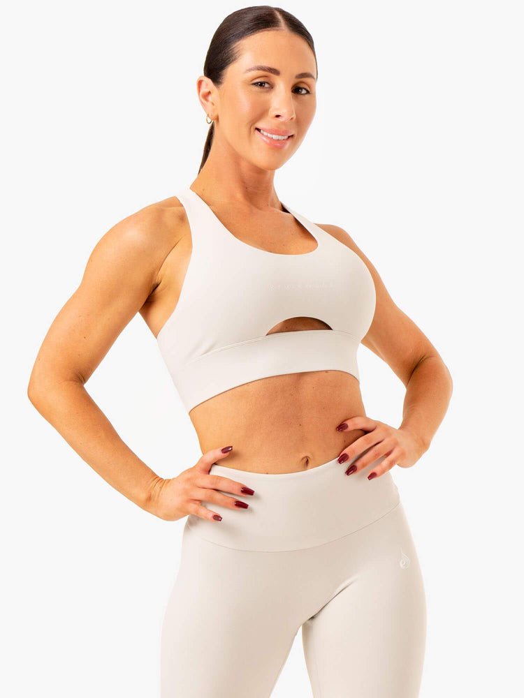 Sujetadores Deportivos Ryderwear Focus Contour Mujer Grises | OHSTQ1024