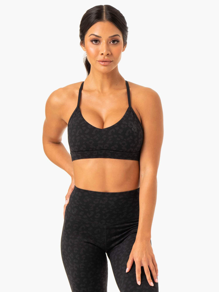 Sujetadores Deportivos Ryderwear Híbrido Mujer Negros | SVYHX0453