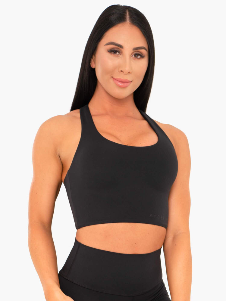Sujetadores Deportivos Ryderwear Nkd Mujer Negros | IQPHA0458