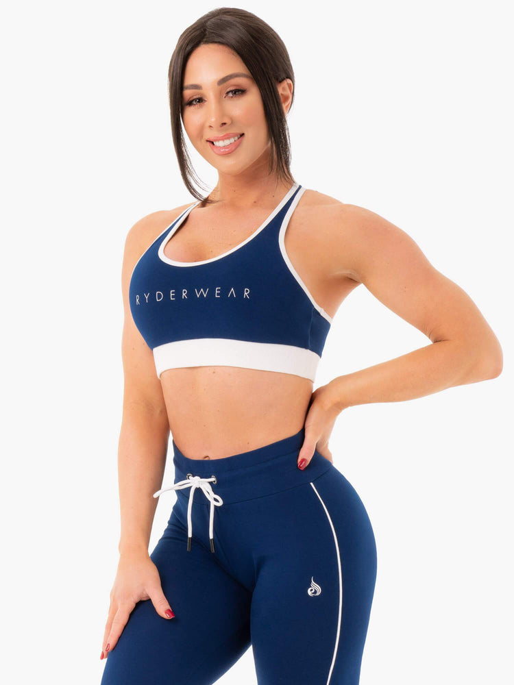 Sujetadores Deportivos Ryderwear Pista Mujer Azul Marino | SZOAR9675