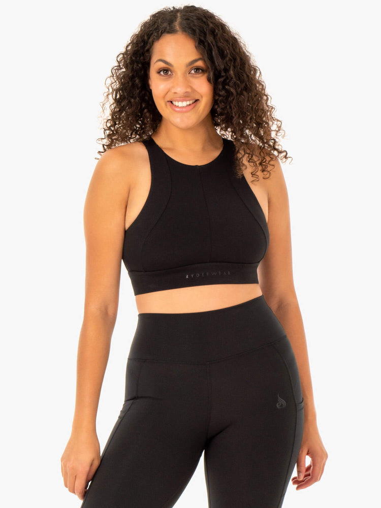 Sujetadores Deportivos Ryderwear Reset High Impact Mujer Negros | THZRF9768