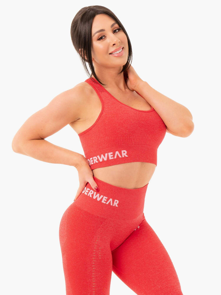 Sujetadores Deportivos Ryderwear Seamless Staples Mujer Rojos | FYNPT8592