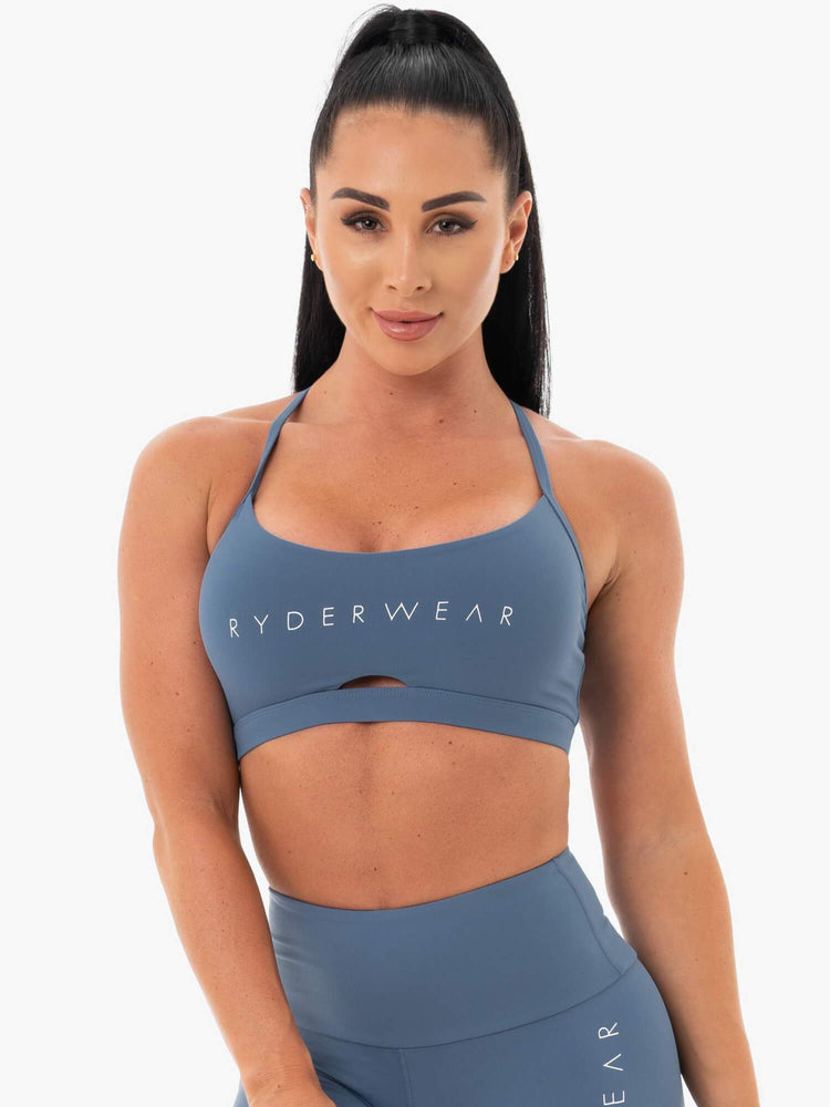 Sujetadores Deportivos Ryderwear Staples Mujer Azules | GYKBW2036