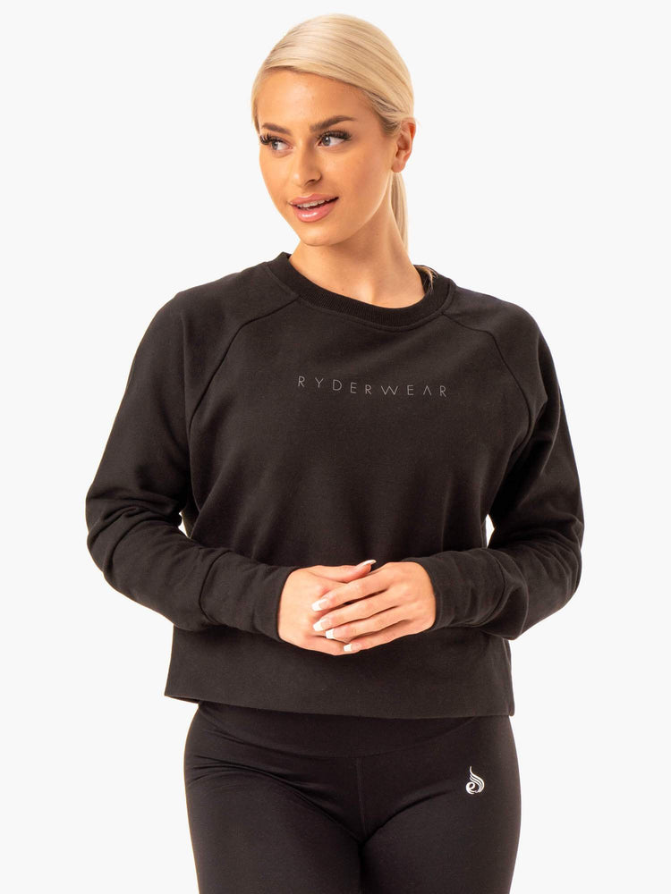 Suéteres Ryderwear Motion Mujer Negros | IYFCR5736