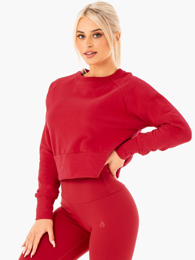 Suéteres Ryderwear Motion Mujer Rojos | ECWHM7156