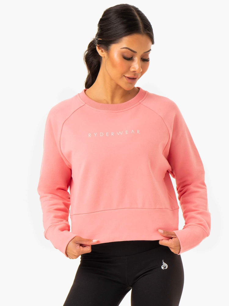 Suéteres Ryderwear Motion Mujer Rosas | OFAIU7023