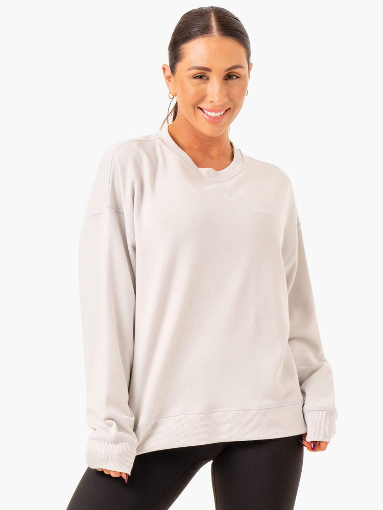 Suéteres Ryderwear Recover Ligeros Mujer Grises | LOUTZ6375