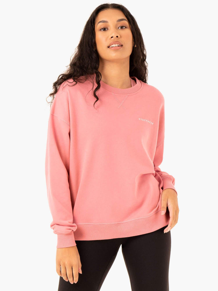 Suéteres Ryderwear Recover Ligeros Mujer Rosas | ZIOGF7324