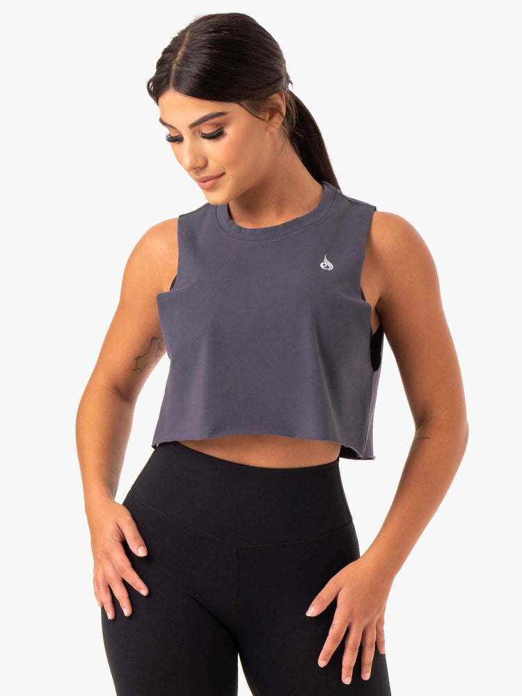 Tank Top Ryderwear Base Muscle Mujer Grises | HECAM6578