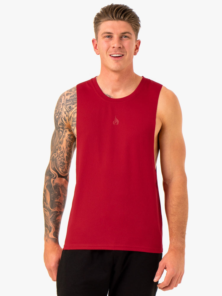 Tank Top Ryderwear Enhance Baller Hombre Vino | AJCED5208