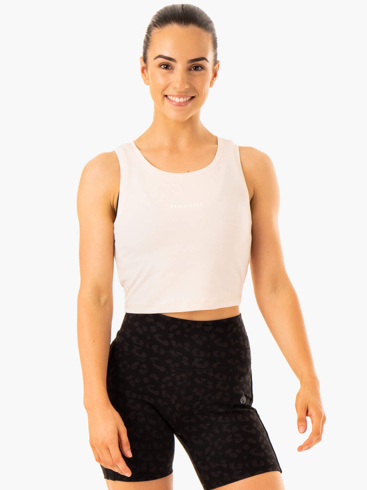 Tank Top Ryderwear Evolution Algodon Mujer Blancos | ARHJG1465