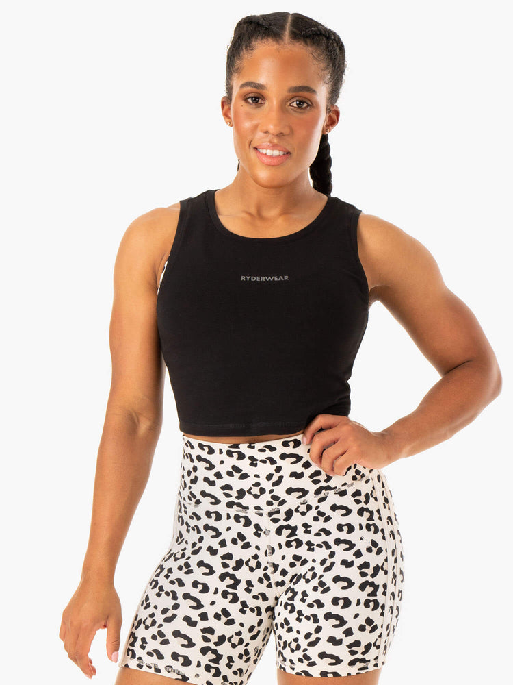 Tank Top Ryderwear Evolution Algodon Mujer Negros | DYZXI8971