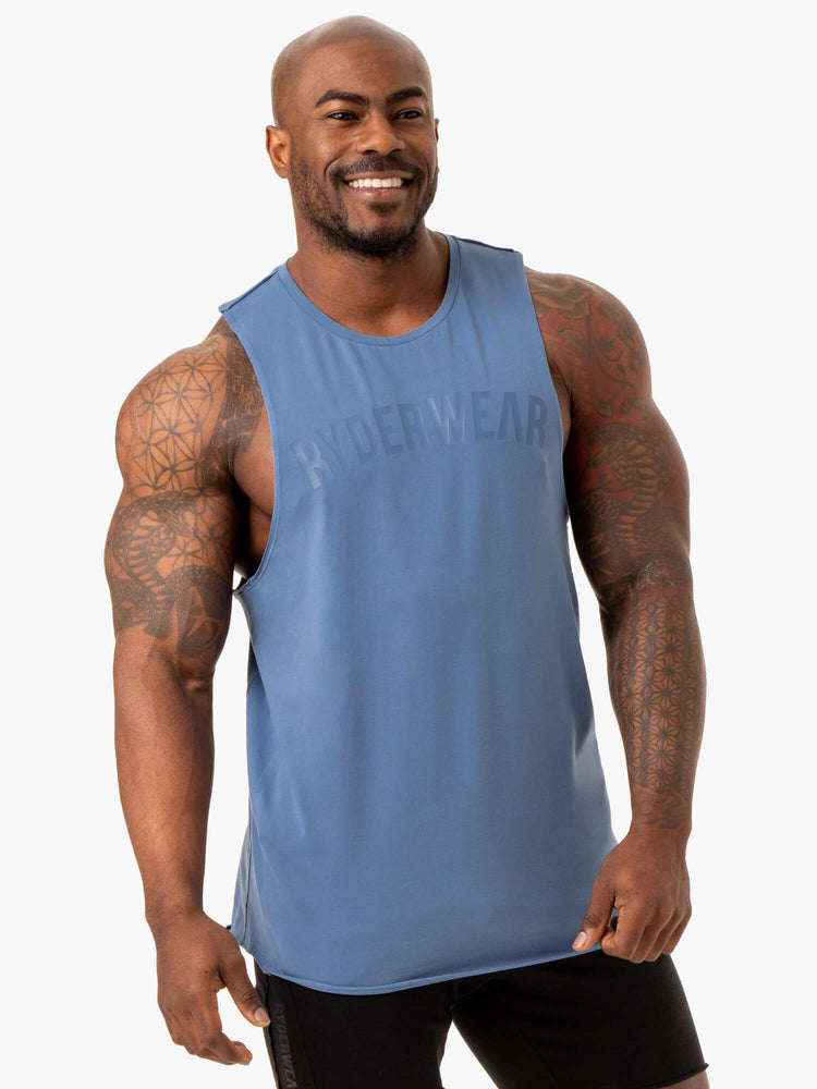 Tank Top Ryderwear Force Baller Hombre Azules | YCVXP6097