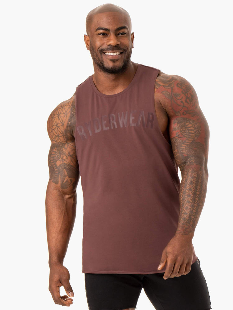Tank Top Ryderwear Force Baller Hombre Marrom | WHSZU8152