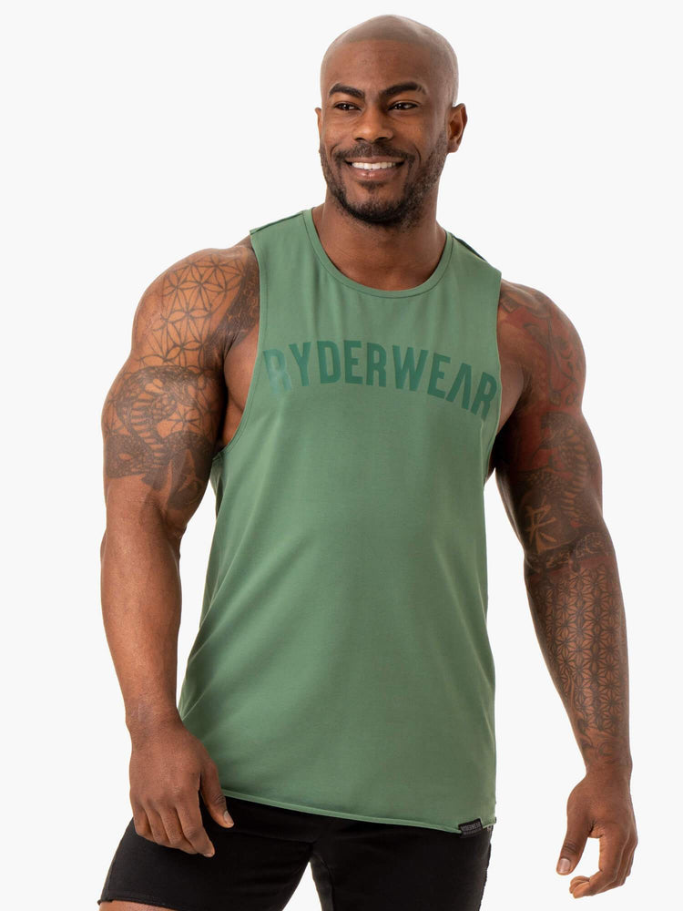 Tank Top Ryderwear Force Baller Hombre Verdes | LBCES5230