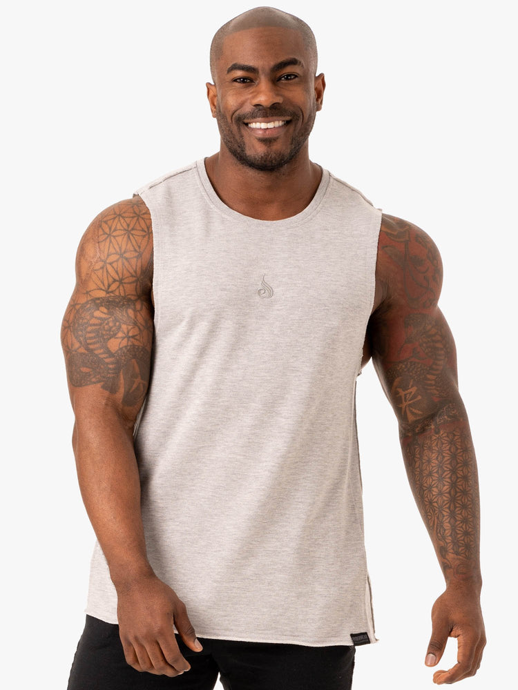Tank Top Ryderwear Force Fleece Hombre Grises | XFYMB8304