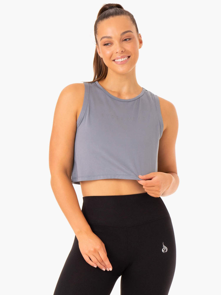 Tank Top Ryderwear Híbrido Muscle Mujer Azules | KOBUG0268