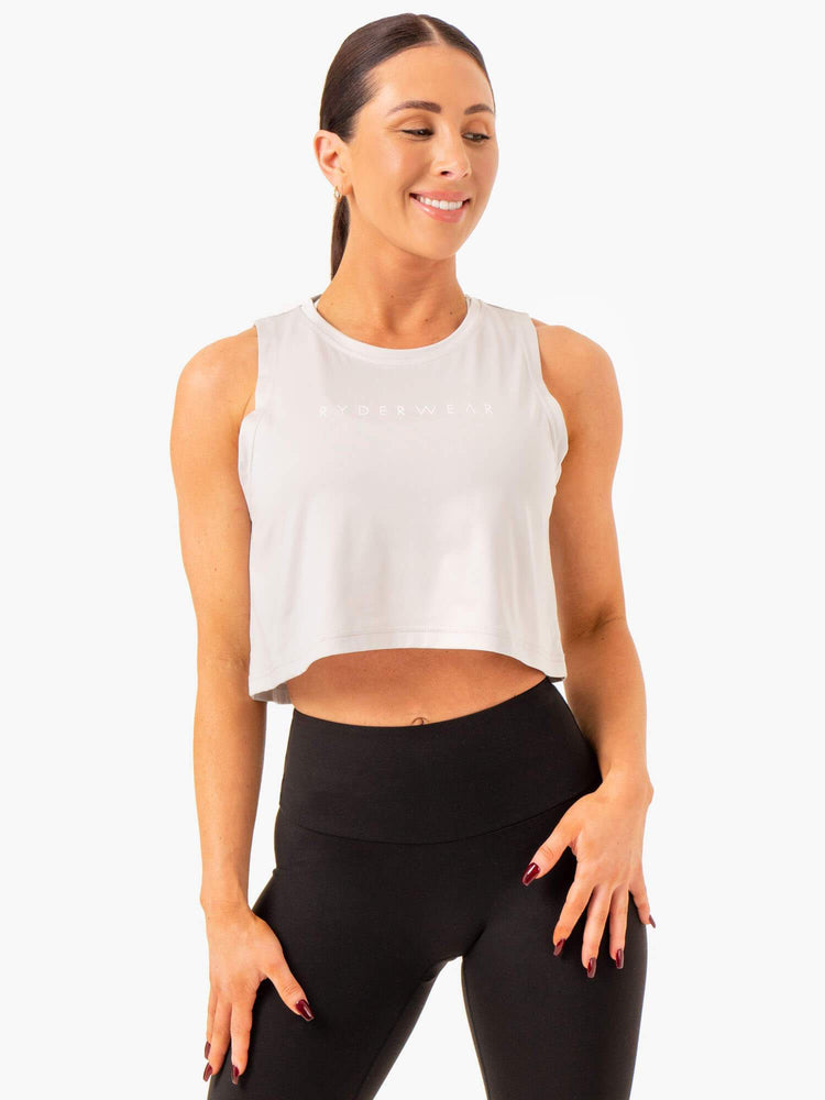 Tank Top Ryderwear Híbrido Muscle Mujer Grises | NIWZU5234
