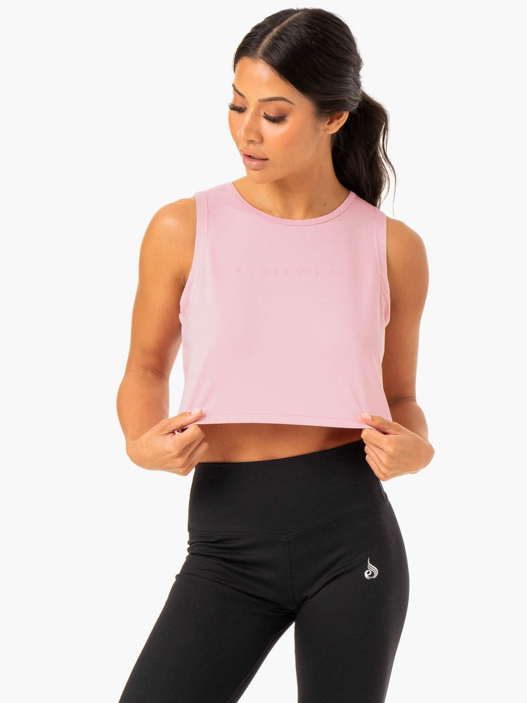 Tank Top Ryderwear Híbrido Muscle Mujer Rosas | PFDRI9813