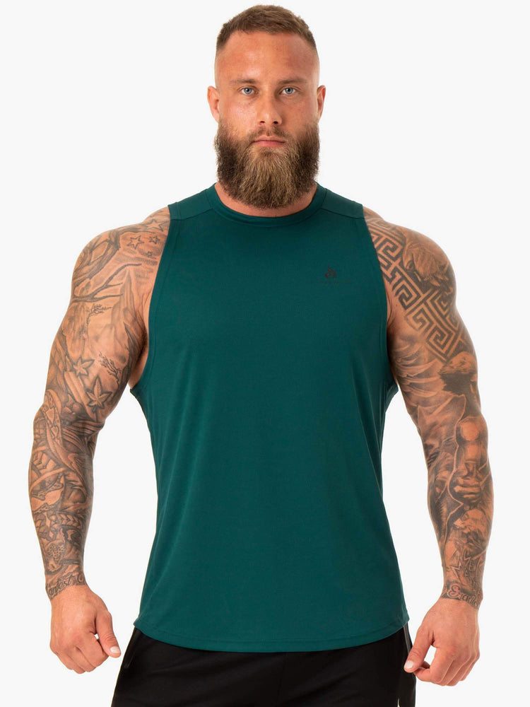 Tank Top Ryderwear Lift Mesh Baller Hombre Turquesa | DHWQX2046