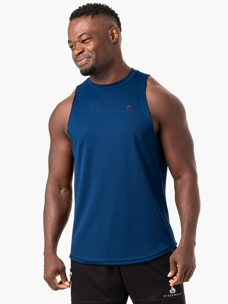 Tank Top Ryderwear Lift Mesh Baller Hombre Azules | ZXUVA2695