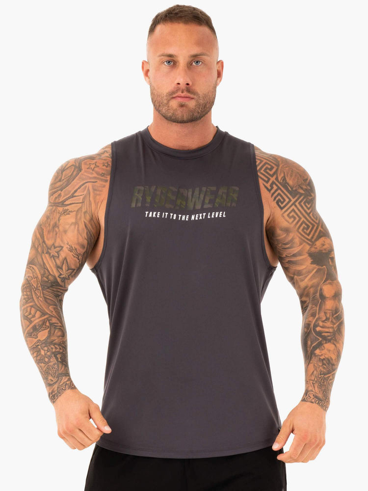Tank Top Ryderwear Strength Baller Hombre Titanium | OPXWQ5168