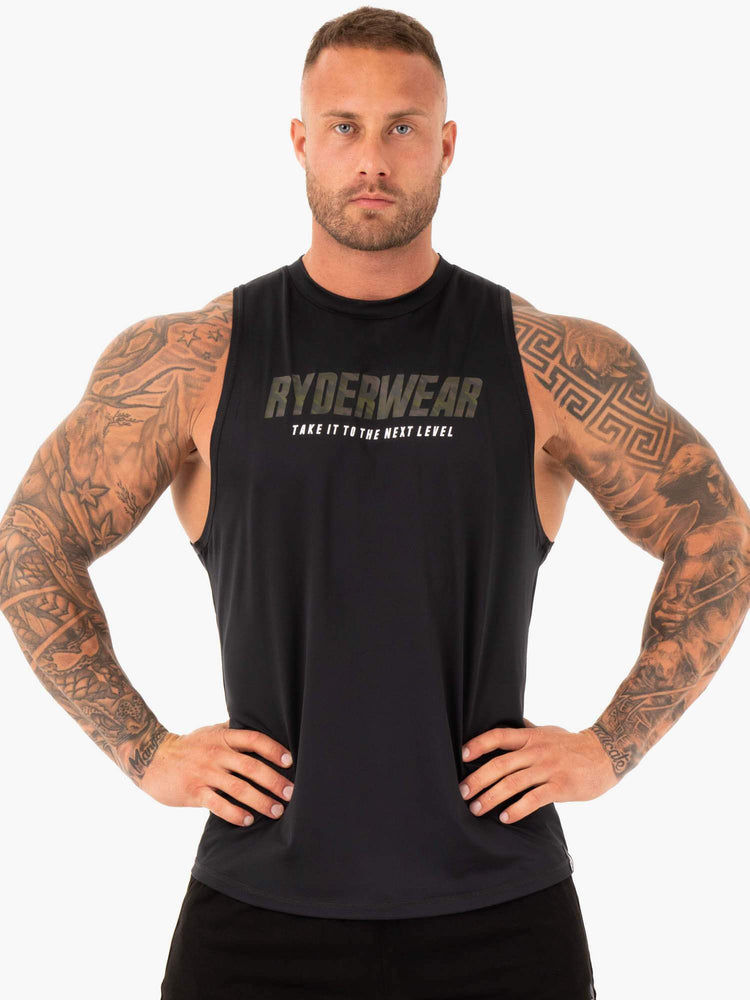 Tank Top Ryderwear Strength Baller Hombre Negros | SVCBE4280