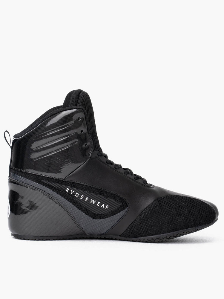 Tenis Halterofilia Ryderwear D-Mak Carbon Fibre Hombre Negros | XCREL0478
