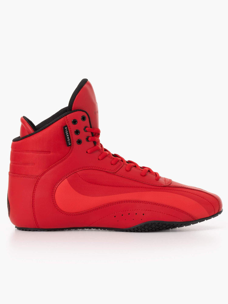 Tenis Halterofilia Ryderwear D-Mak Force Hombre Rojos | NTQRP4738