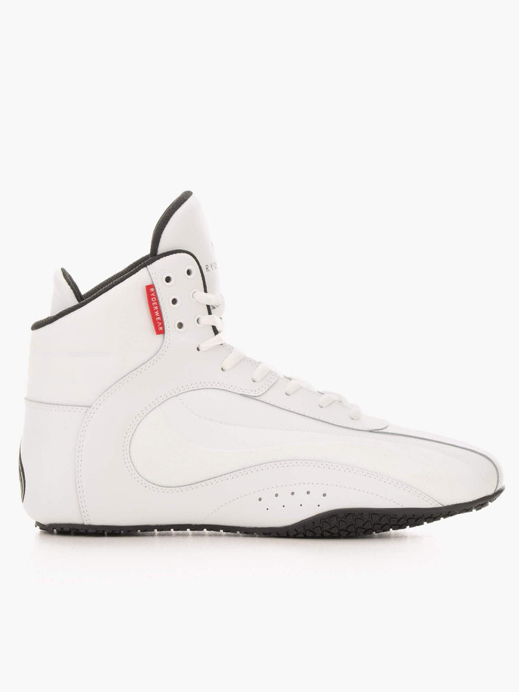 Tenis Halterofilia Ryderwear D-Mak Force Hombre Blancos | TAXKD5493